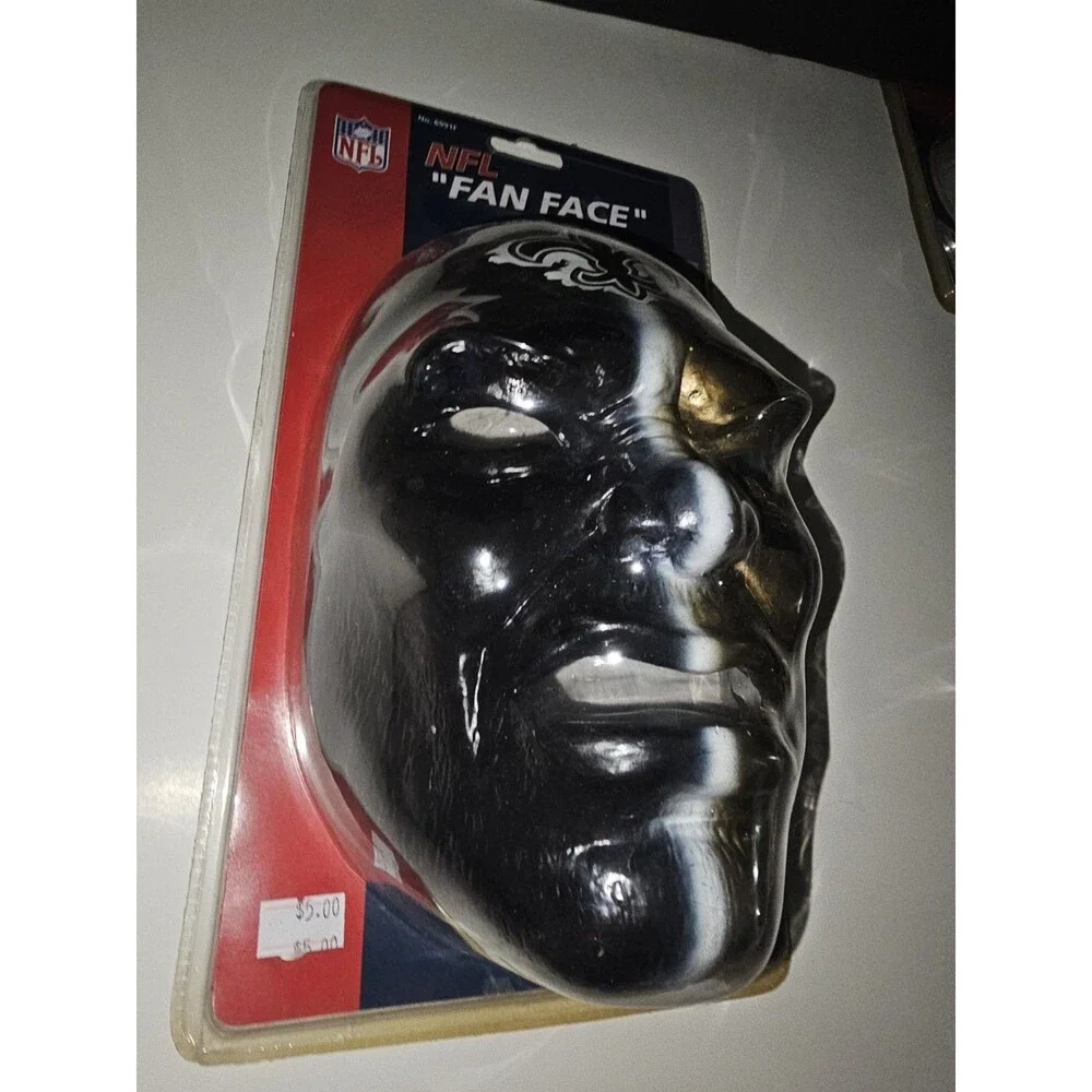 Franklin Sports NFL Fan Face New Orleans Saints Football Two Tone Mask